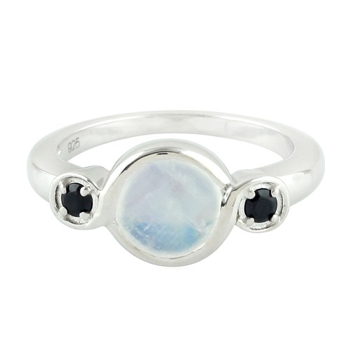 Anello con pietra luna in - anello,