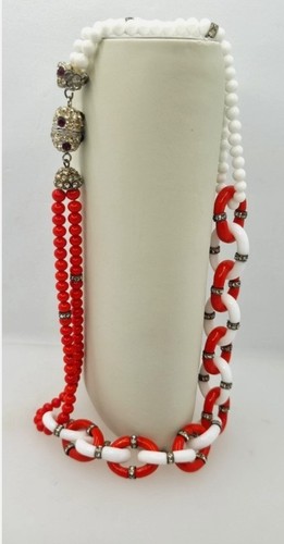 Seguso white red vintage - white,