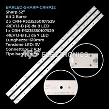KIT 3 BARRE STRIP 7/8LED TV