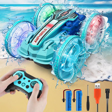 Macchina Telecomandata per Bambini - Macchina Radiocomandata Anfibia 4X4 Con Luc