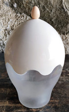 CONTENITORE PORTA BON BON CARAMELLE CIOCCOLATINI IN PLASTICA A FORMA DI UOVO