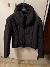 Piumino Corto Nero Sintetico