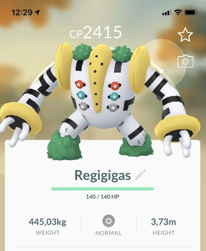 Regigigas pokemon gen4 - regigigas, lv20