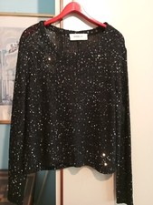 maglia donna elegante nera (NUOVA) con paillettes marca VERO MODA taglia unica