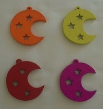 LOTTO 5 DECORAZIONI LUNA IN