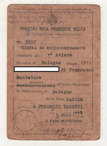 Ministero produzione bellica - ministero,