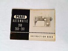 Libretto istruzioni vintage PFAFF automatico 260-261, manuale macchina da cucire originale