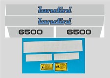 ADESIVI DECALCOMANIE LANDINI 6500 MARK ll PER TRATTORI AGRICOLI CINGOLATI