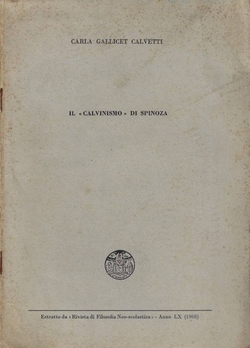 Calvinismo spinoza - di, spinoza.