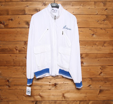 Felpa AUSTRALIAN tg. 50 Usato (Sa1819) Bianco Vintage Track Top