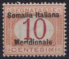 COLONIES SOMALIA 1906 TAX