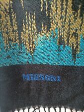 Sciarpa Missoni in lana mista jacquard double face logo originale unisex.