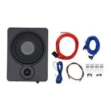 SUBWOOFER AMPLIFICATO AUTO CAR 600W 8" SOTTOSEDILE COFANO CAVETTERIA INCLUSA