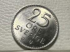 MONETA 25 ORE SVERIGE 1969