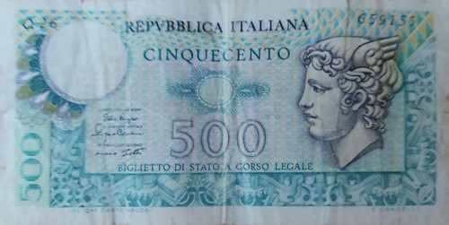 Moneta antica rara 500 lire - 500,