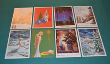 Lotto 8 CARTOLINE Vintage AUGURALI Natalizie  - NON Viaggiate