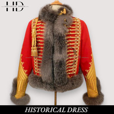 Giacca Napoleonica Rossa Lana