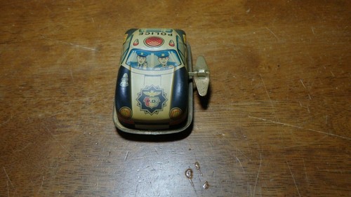 Police toy tin car early - police,