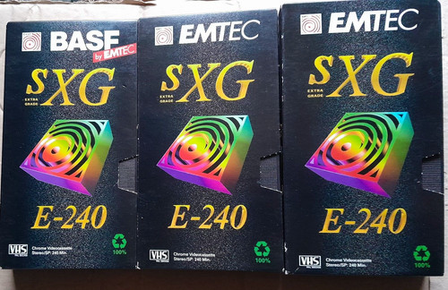 Videocassette vhs basf sxg - videocassette,