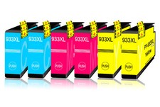 6 cartucce stampante colorate per HP 933 XL cartuccia Officejet 6700 7110 H711N