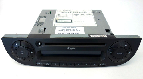 Fiat 500 nero - stereo, lettore