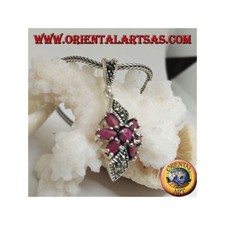 Ciondolo in argento con rubino