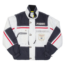 Giacca da sci uomo vintage PHENIX nylon bianco anni 90 2XL