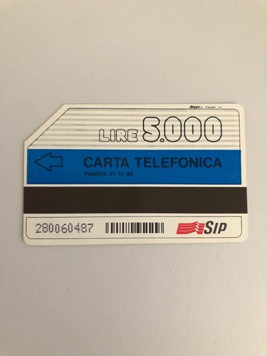 Carta telefonica sip fascie - carta,