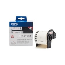 Brother - Rotolo etichetta continua - carta adesiva - Rosso/Bianco - 62mm x 15,2