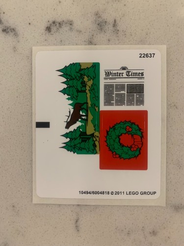 Lego foglio adesivo per 10229 - lego,