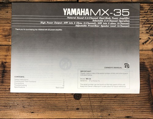 Yamaha amplificatore - mx-35,
