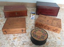 Lotto 5 vecchie scatole in