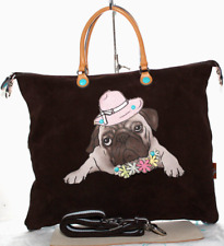 Borsa in camoscio e tessuto GABS G 3 I LOVE PETS made in Italy