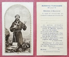 Santino Holy Card: San Francesco Attestato iscrizione Molfetta Ed. EB R/505