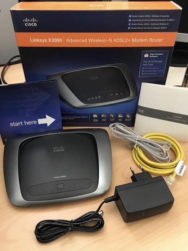 Linksys x3000 adsl2 modem - x3000, adsl2+