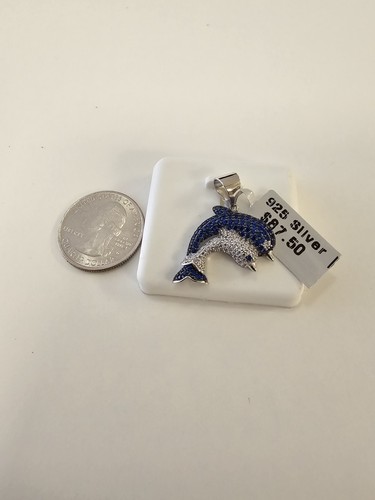 Charm doppio delfini nuoto - doppio,