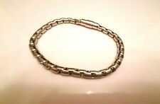 BRACCIALE UOMO RAGAZZO ACCIAIO A MAGLIE TUBOLARE NUOVO IDEA REGALO