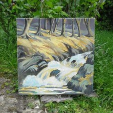 Pittura Su Tela Decorata Con