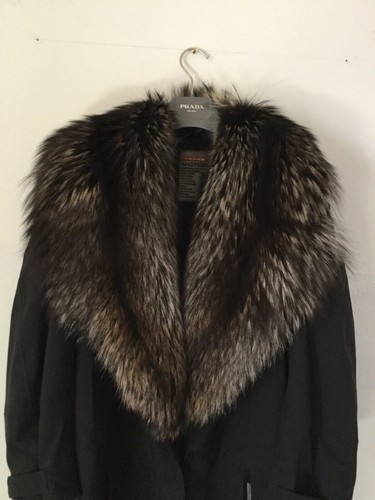 Prada coat with removable - removable, fur