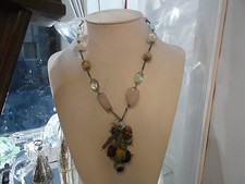 Originale e preziosa Collana in PIETRE DURE miste-semiprecious stone necklace