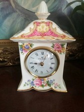 OROLOGIO ROYAL ALBERT LADY CARLYLE PEZZO MANTELLO OROLOGIO FREE STANDING - PERFETTAMENTE FUNZIONANTE