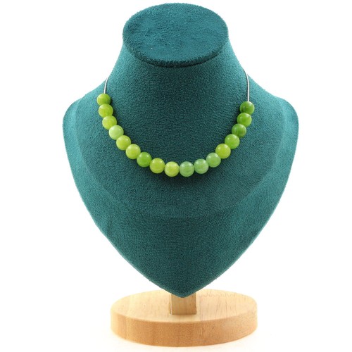 Collana perle peridoto mm - 15, 8