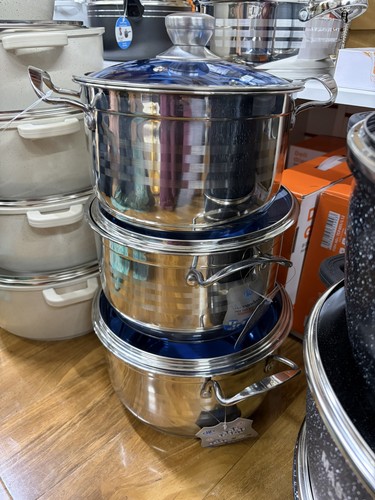Set casseruola acciaio - set, inox