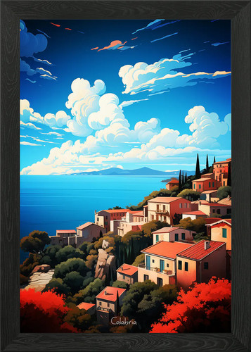 Quadro calabria olio con - olio,