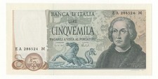5000 LIRE COLOMBO II TIPO DECR
