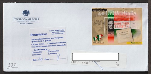 177 storia postale - 177/8/96,