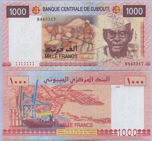 Gibuti 1000 franchi - gibuti,