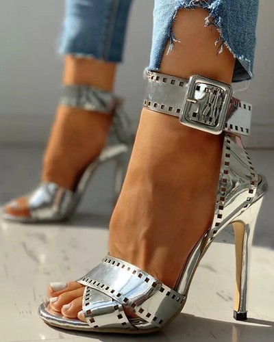 Sandali stiletto tronchetto