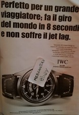 OROLOGIO IWC PILOT AVIATORE 1999 PUBBLICITÀ ADVERTISING WERBUNG ITALIAN CLIPPING