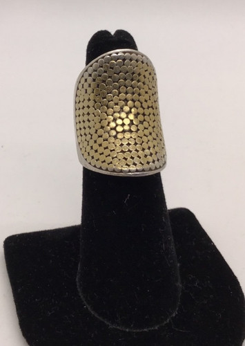 Anello scudo maglia tono - , oro